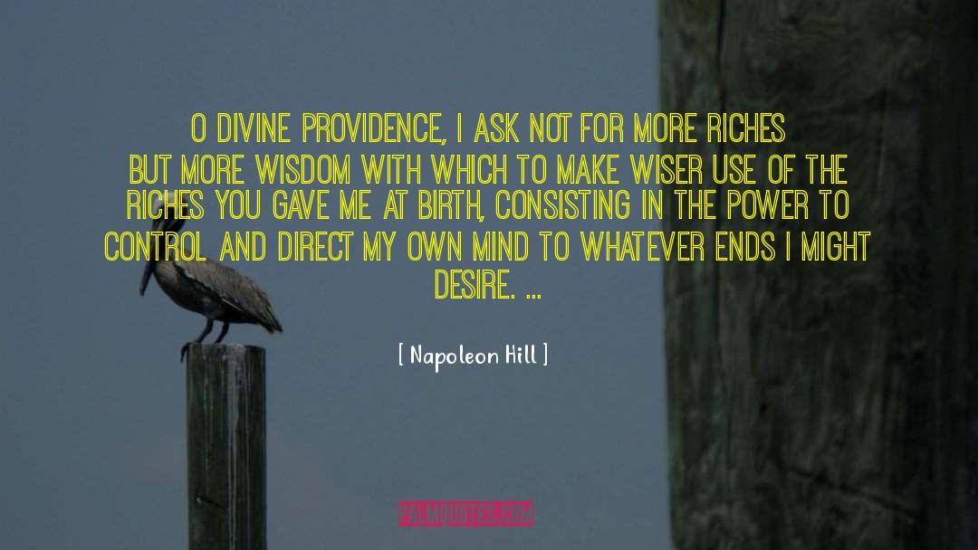 Divine Providence quotes by Napoleon Hill