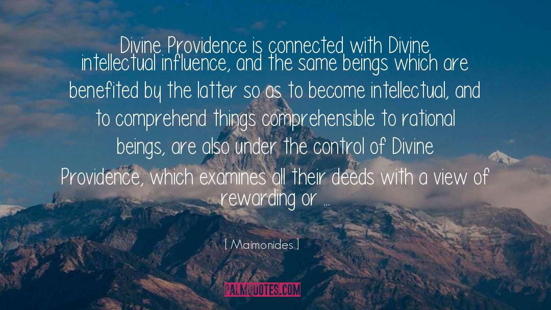 Divine Providence quotes by Maimonides