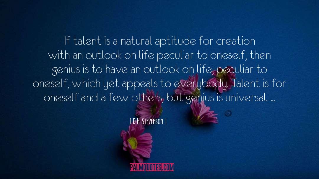 Divine Talent quotes by D.E. Stevenson