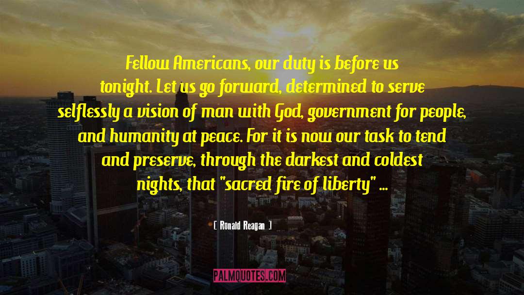 Divine Vision quotes by Ronald Reagan