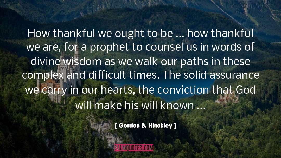 Divine Wisdom quotes by Gordon B. Hinckley