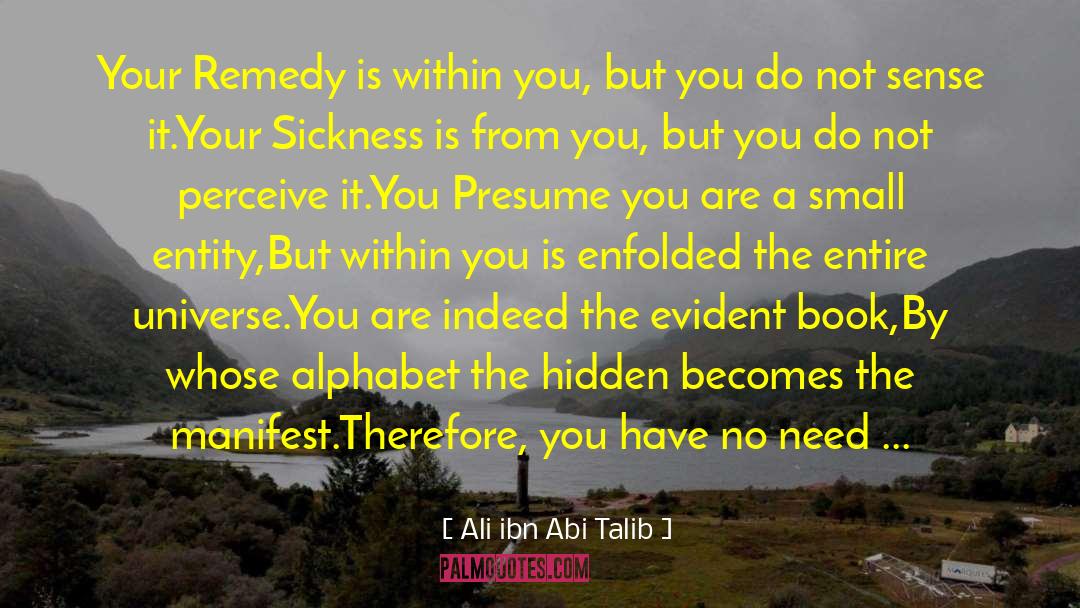 Divine Wisdom Within Ourselves quotes by Ali Ibn Abi Talib