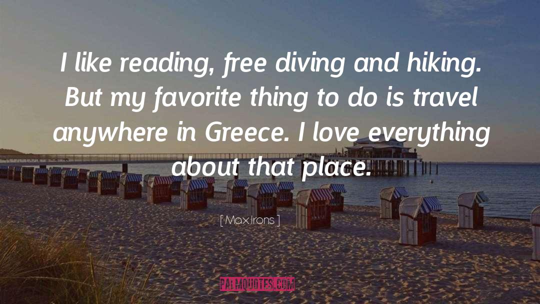 Diving quotes by Max Irons