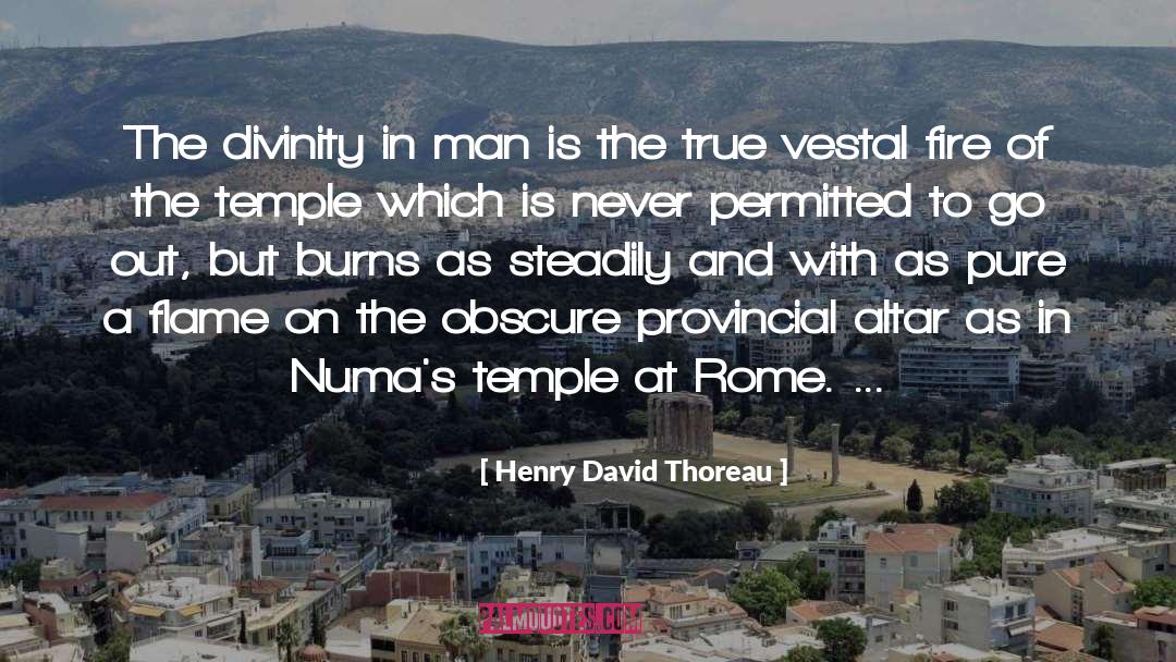 Divinity quotes by Henry David Thoreau