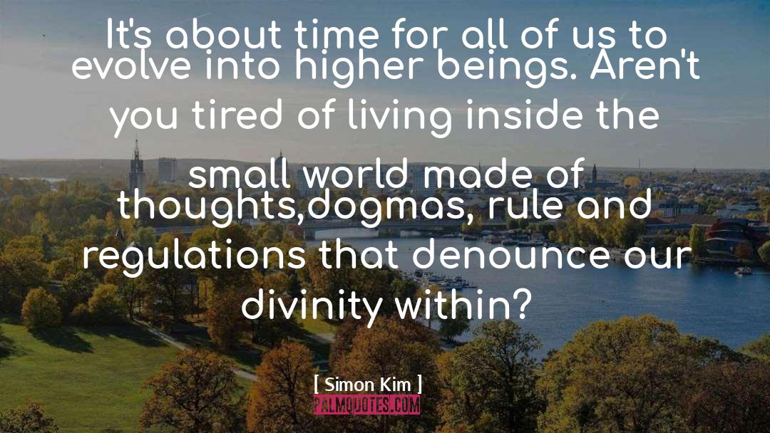 Divinity quotes by Simon Kim
