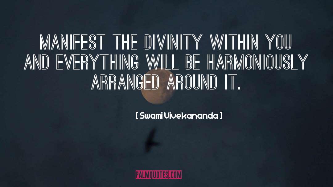 Divinity Within quotes by Swami Vivekananda