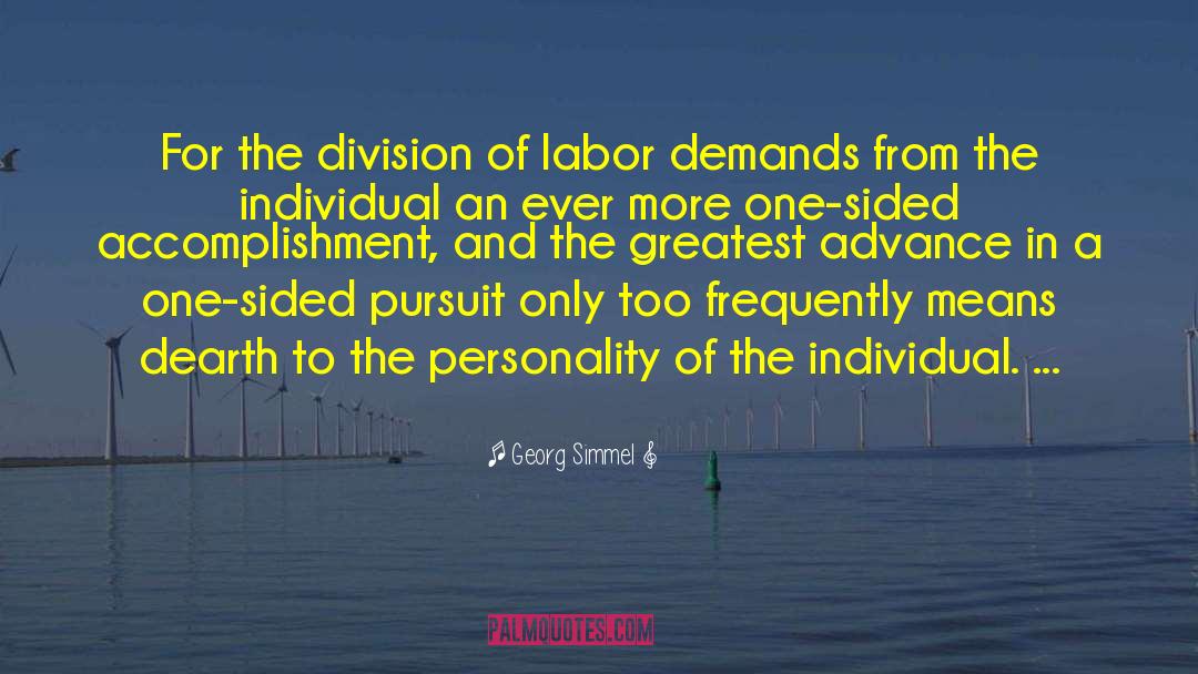 Division Of Labor quotes by Georg Simmel