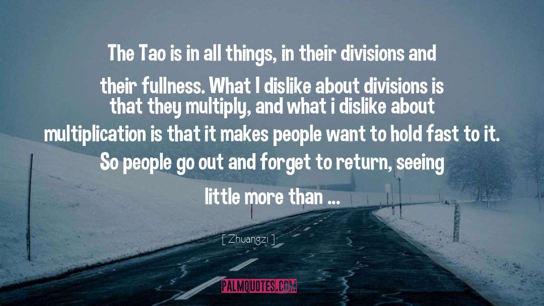 Division quotes by Zhuangzi