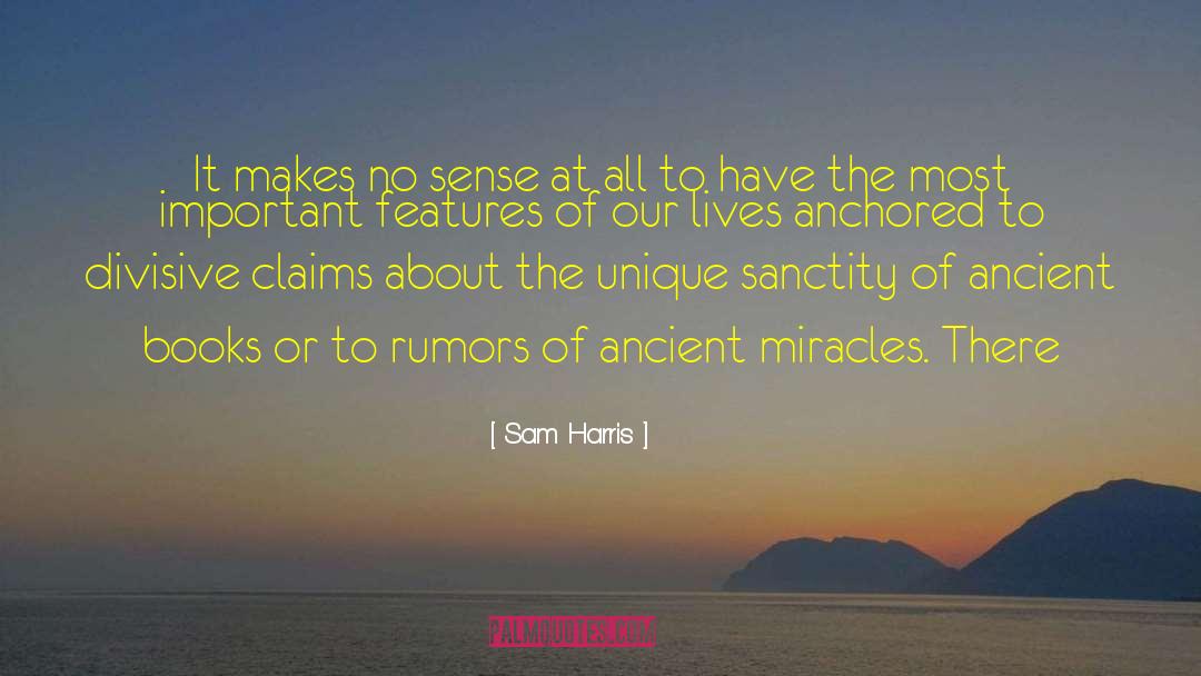Divisive quotes by Sam Harris