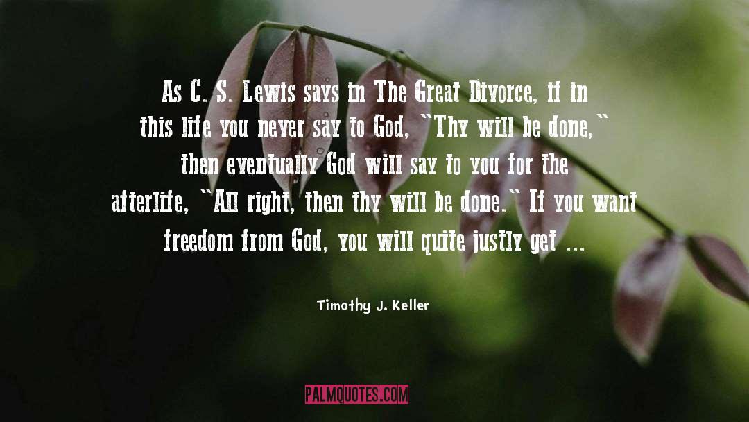 Divorce 101 quotes by Timothy J. Keller