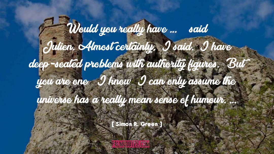 Divorce Humour quotes by Simon R. Green