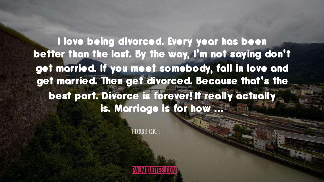 Divorce quotes by Louis C.K.