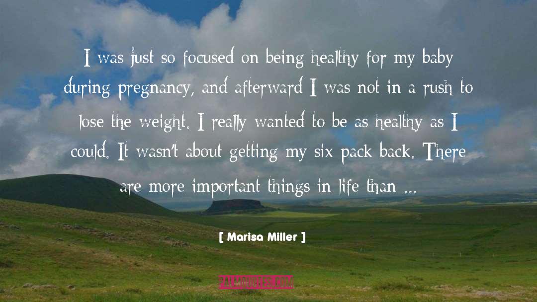 Dizziness During Pregnancy quotes by Marisa Miller