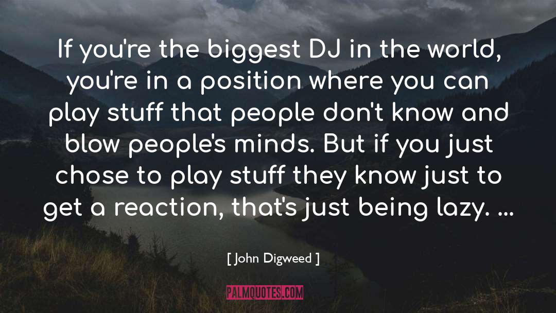Dj quotes by John Digweed