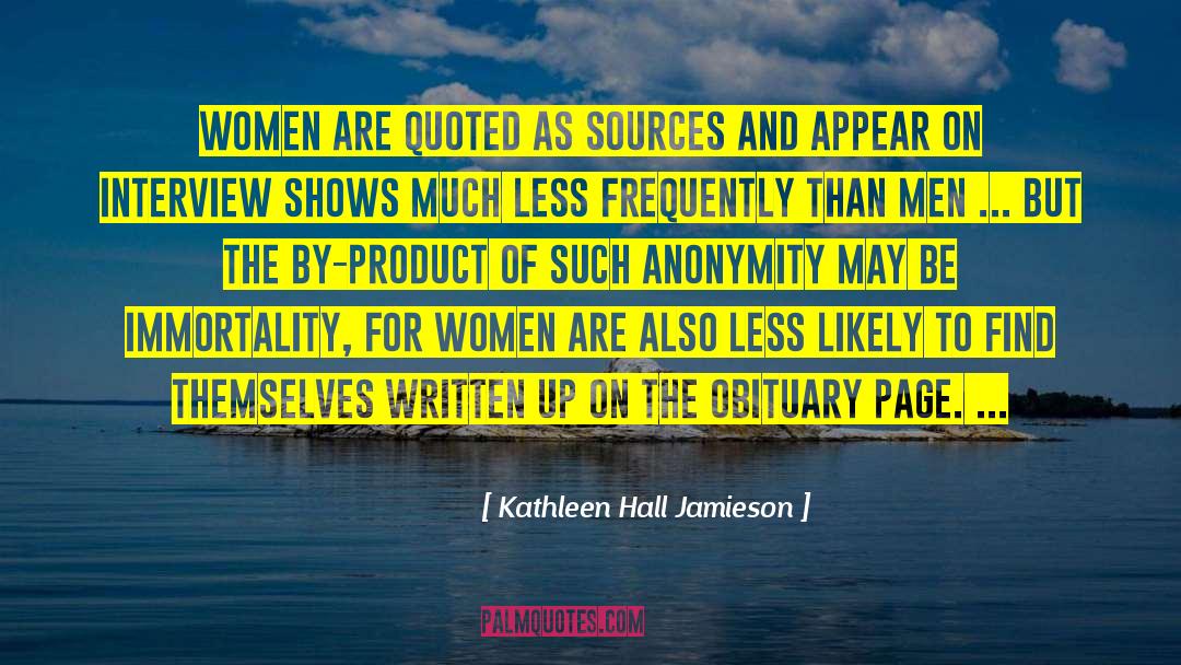 Djournal Obituary quotes by Kathleen Hall Jamieson