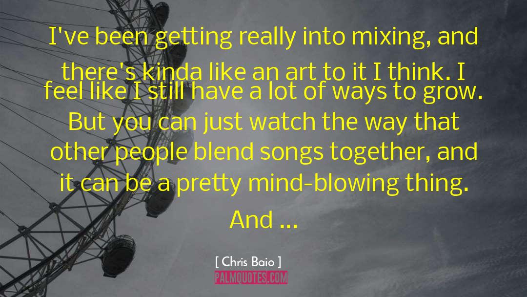 Djs quotes by Chris Baio