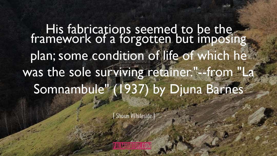 Djuna Barnes quotes by Shaun Whiteside