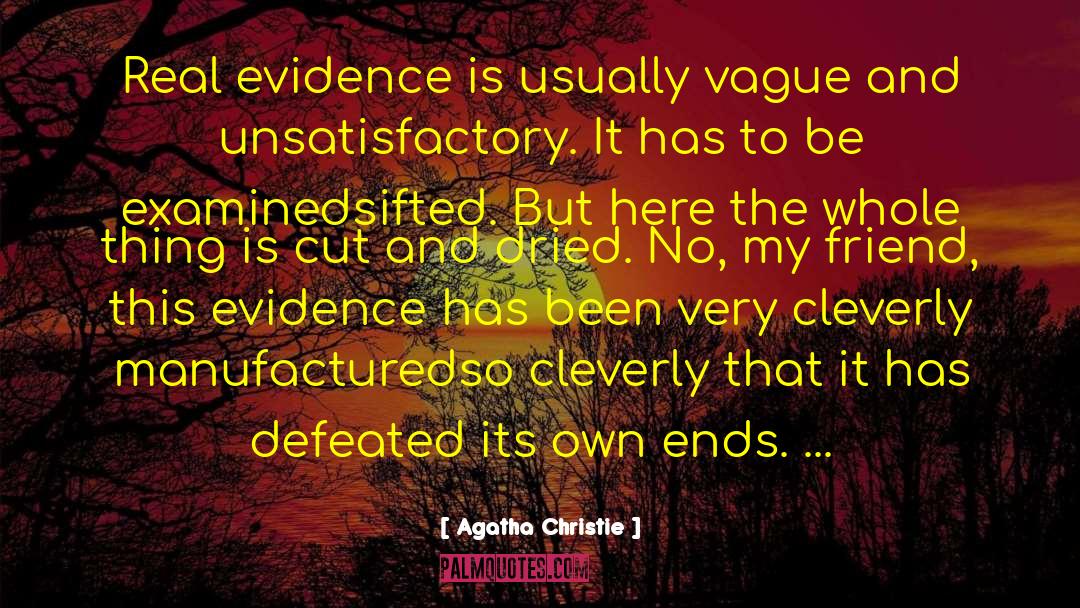 Dna Evidence quotes by Agatha Christie