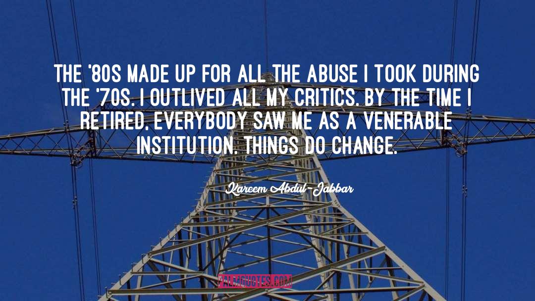 Do Change quotes by Kareem Abdul-Jabbar