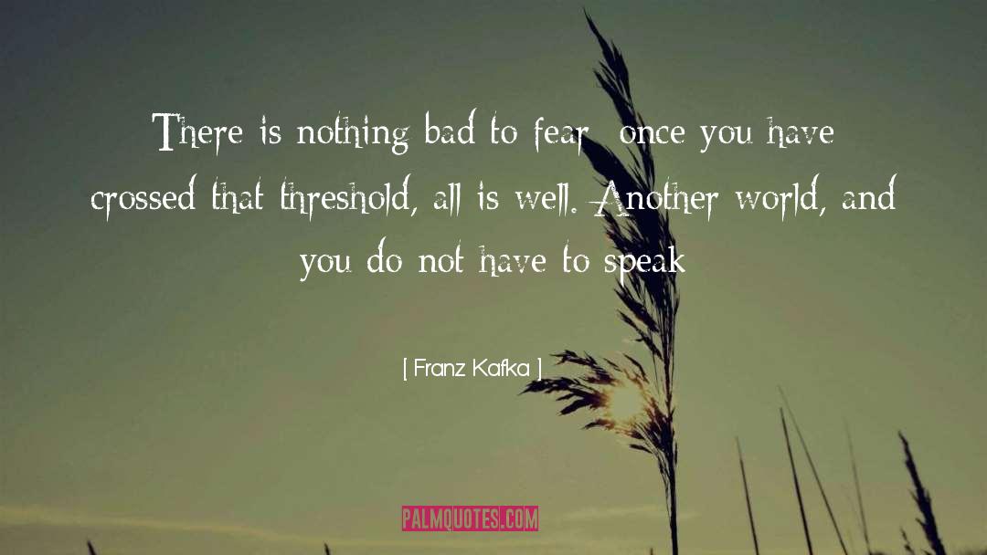 Do Not Fear Adversity quotes by Franz Kafka