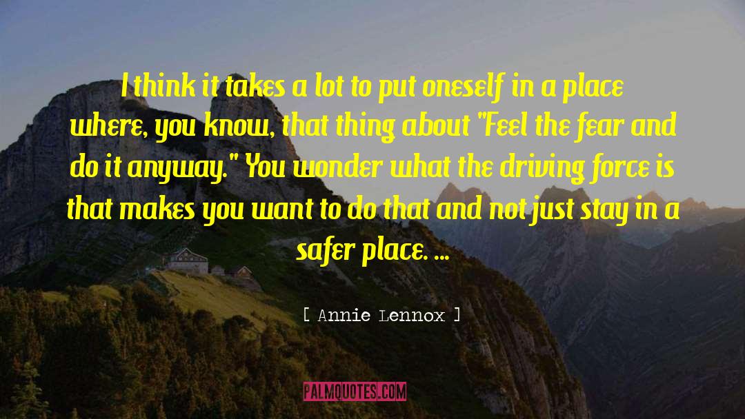 Do Not Fear Pain quotes by Annie Lennox
