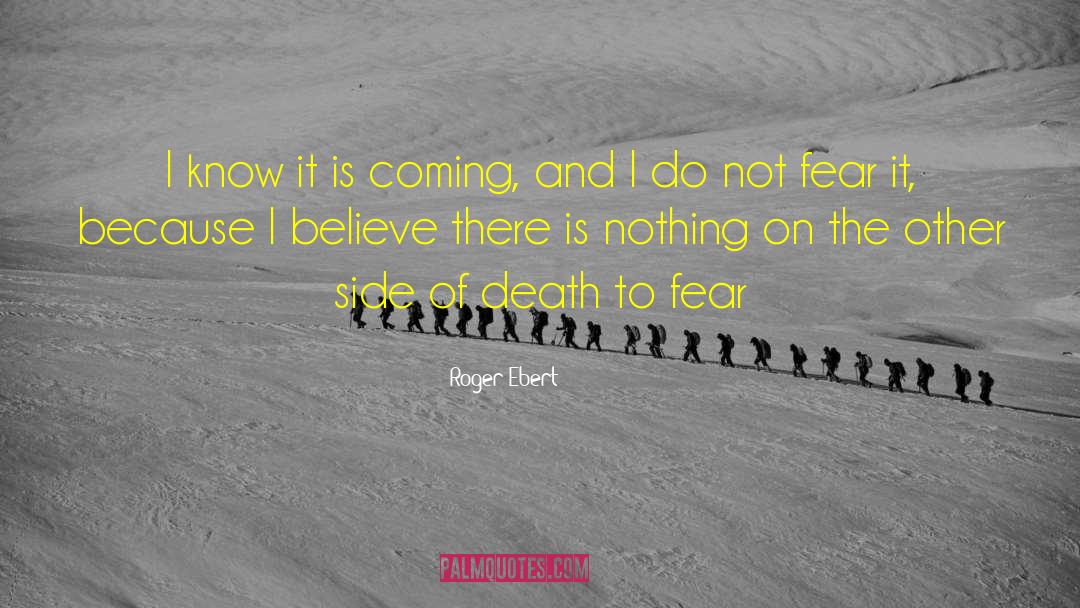 Do Not Fear quotes by Roger Ebert