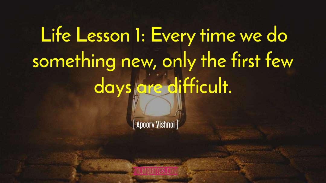 Do Something New quotes by Apoorv Vishnoi