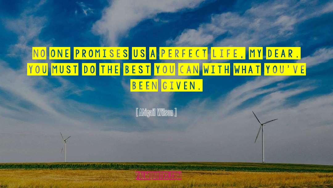 Do The Best You Can quotes by Abigail Wilson