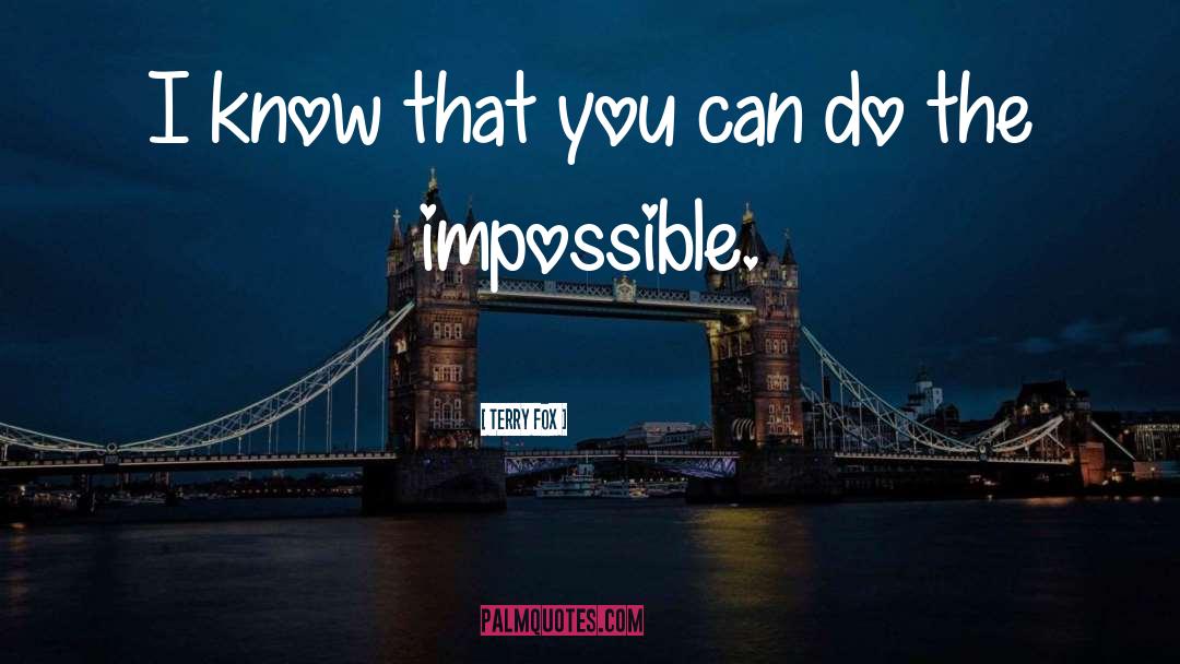 Do The Impossible quotes by Terry Fox