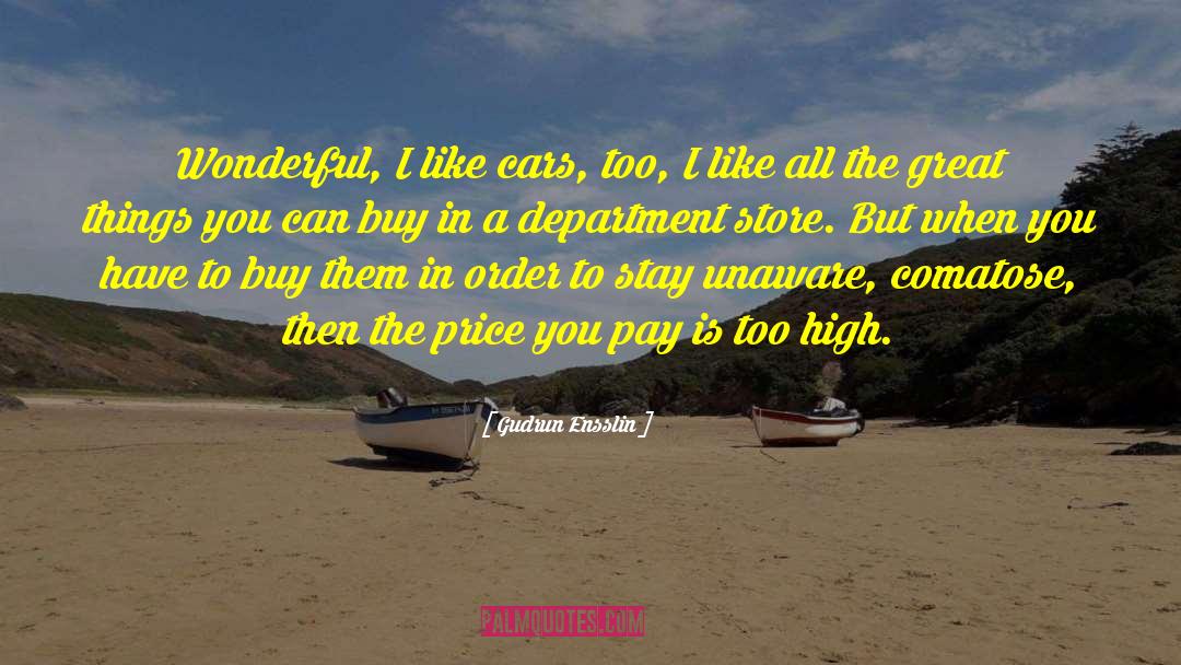 Do We Buy Any Car Honour Their quotes by Gudrun Ensslin