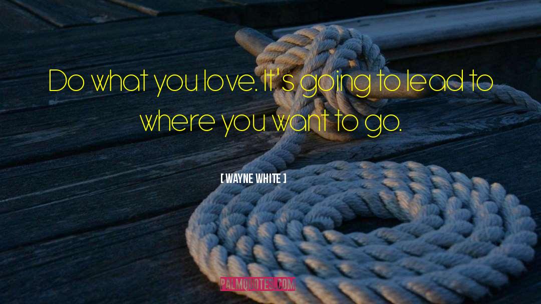 Do What You Love quotes by Wayne White