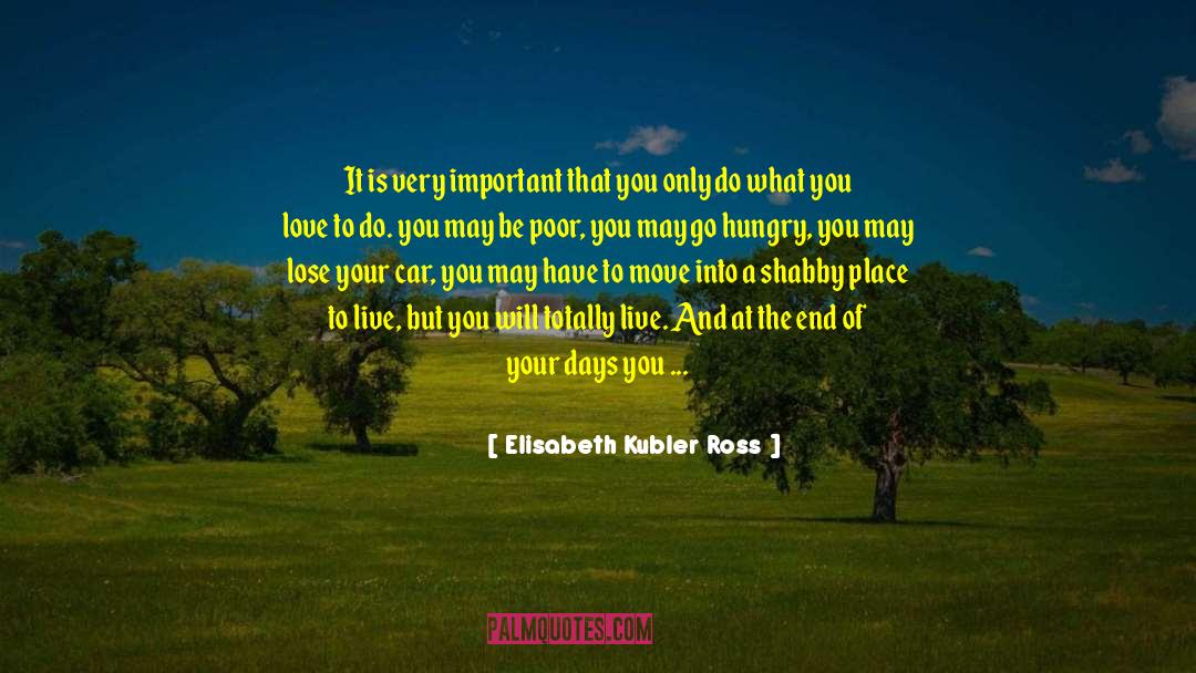 Do What You Love quotes by Elisabeth Kubler Ross
