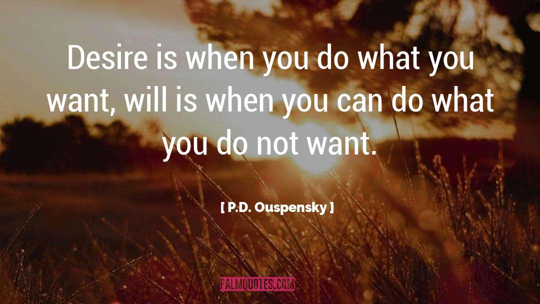 Do What You Want quotes by P.D. Ouspensky