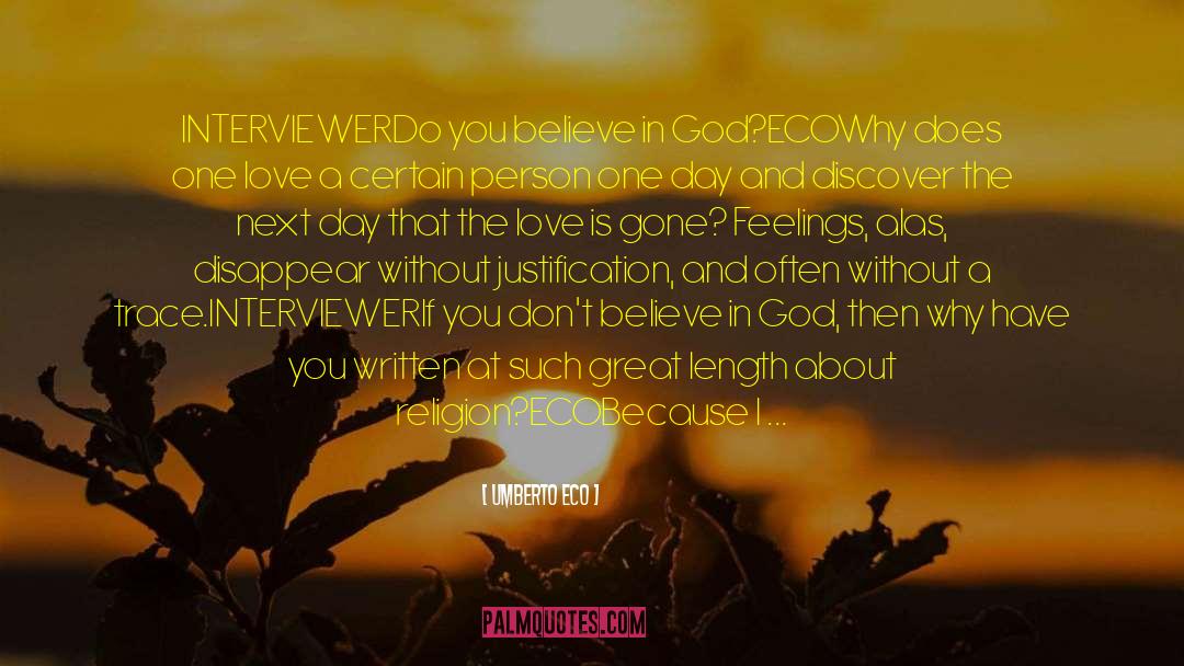 Do You Believe In God quotes by Umberto Eco