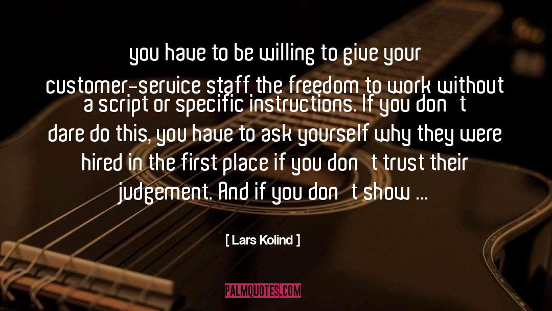 Do You First quotes by Lars Kolind