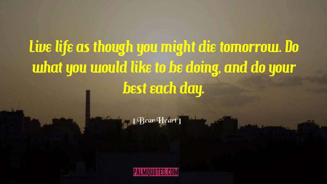 Do Your Best Each Day quotes by Bear Heart