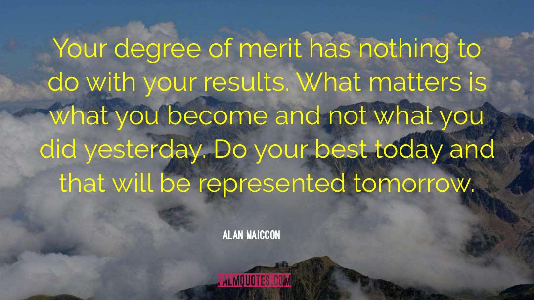 Do Your Best quotes by Alan Maiccon