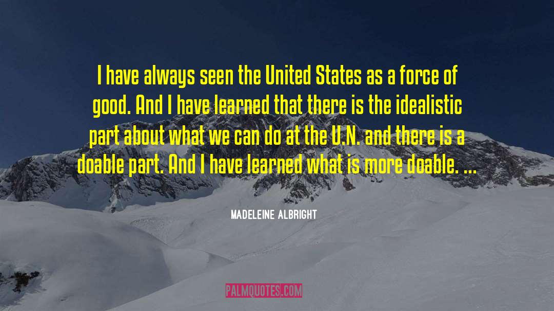 Doable quotes by Madeleine Albright