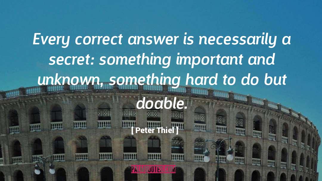 Doable quotes by Peter Thiel