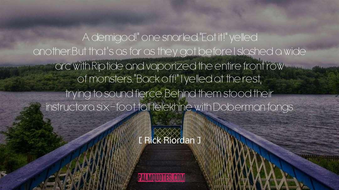 Doberman Pinschers quotes by Rick Riordan