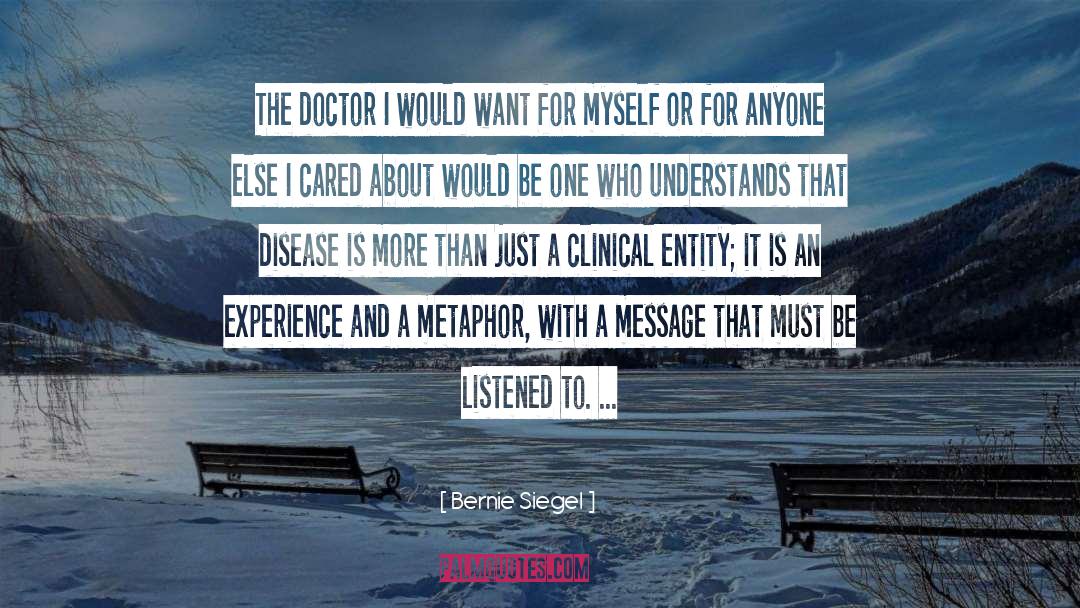 Doctor Nye quotes by Bernie Siegel