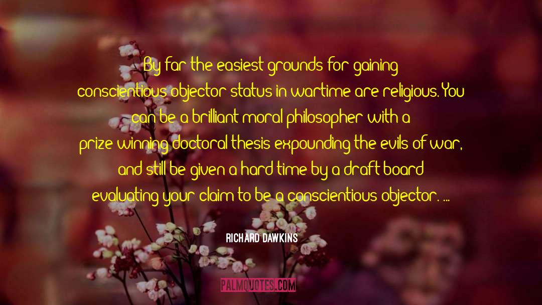 Doctoral quotes by Richard Dawkins