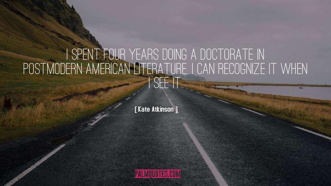 Doctorate quotes by Kate Atkinson