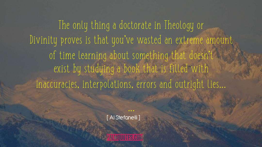 Doctorate quotes by Al Stefanelli