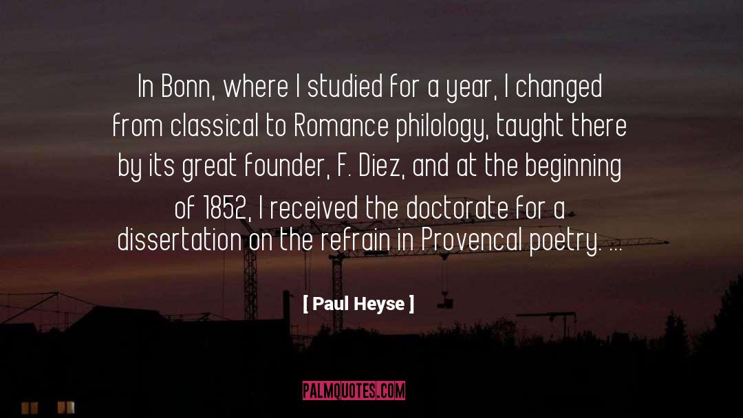 Doctorate quotes by Paul Heyse