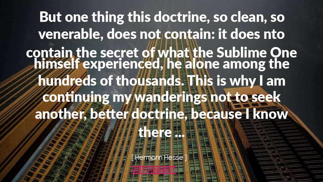 Doctrine quotes by Hermann Hesse