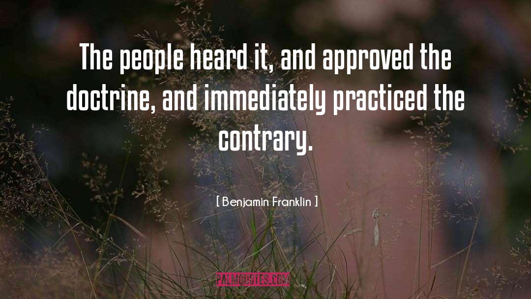 Doctrines quotes by Benjamin Franklin