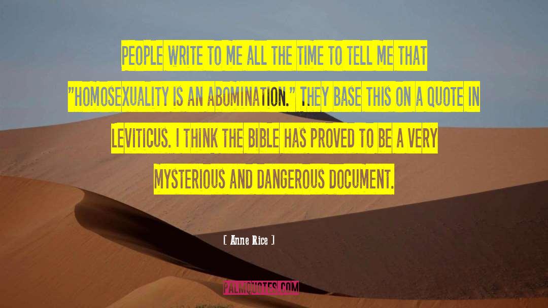 Document quotes by Anne Rice