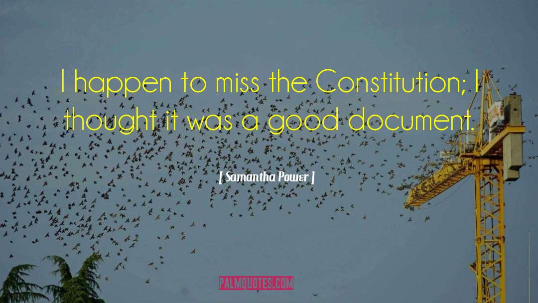 Document quotes by Samantha Power