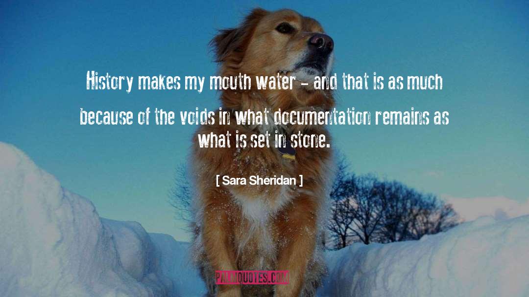 Documentation quotes by Sara Sheridan